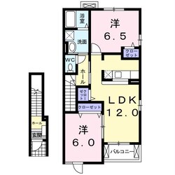 リバーサイドサワナミの物件間取画像